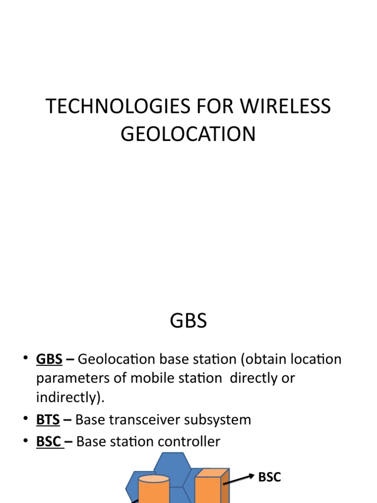 Technologies For Wireless Geolocation PDF Engineering