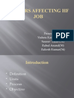 Factors Affecting HF Job