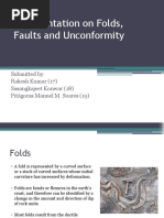 A Presentation On Folds, Faults and Unconformity-1