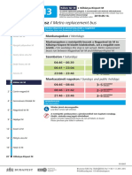 Metrópótló Autóbusz / Metro Replacement Bus: Munkanapokon / Workdays