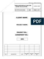 2 Phase Horizontal Flow Line Sizing Cal-AUH