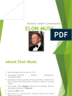 Elon Musk: Business Leader's Presentation
