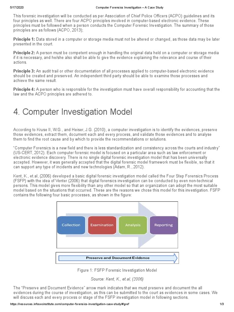 Computer Forensics Investigation Case Study | PDF | Computer Forensics ...