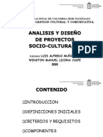 Analisis y Diseño de Proyectos Socio-Culturales PDF