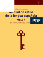 Manual de Estilo de La Lengua Española (MELE 4) PDF