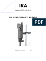 Ika Ultra-Turrax T 18 Digital: Operating Instructions EN