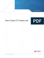 Nemo Outdoor 8.70 Release Note: P A G e