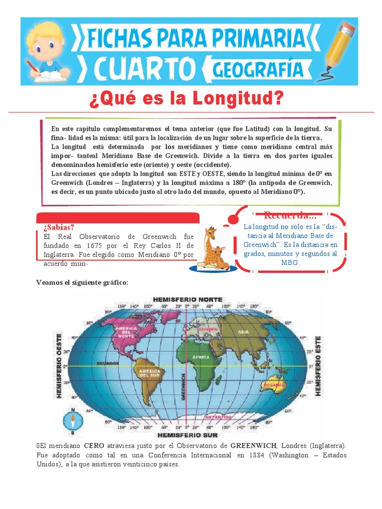 Comprendiendo la Longitud Terrestre | PDF | Longitud | Geodesia, image size:768x1024