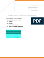 Ejercicio Con Método de Los Mínimos Cuadrados