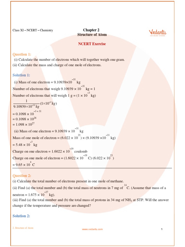 Chapter 2 Solution PDF | PDF | Electromagnetic Radiation | Ion