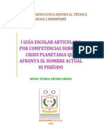 I Guía Escolar Articulada Iedthjb Iii Período Décimo Grado PDF