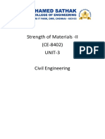 Strength of Materials - II (CE-8402) UNIT-3
