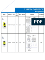 EE Horizontal Transformer Catalogue