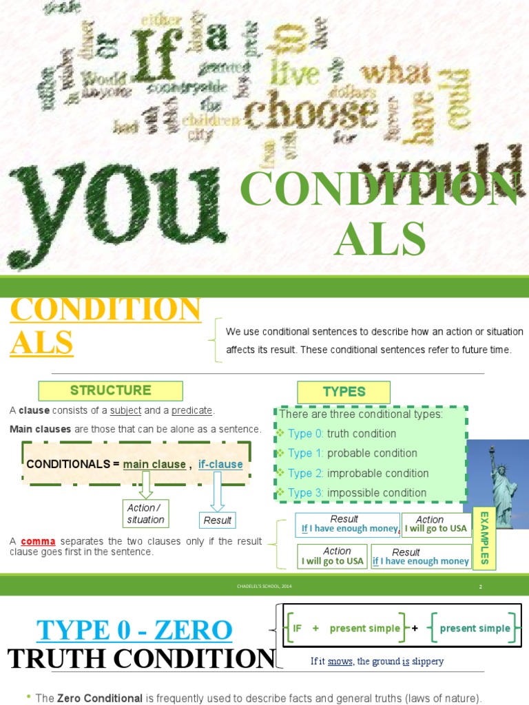Conditionals Explanation Powerpoint Grammar Guides 64539 | PDF | Clause ...