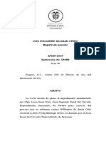 AP589-2019 (54688) Impedimento Haber Sido Juez de Control de Garantias