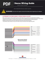 Car Stereo Wiring Guide: Warning