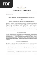 Sample Confidentiality Agreement PDF