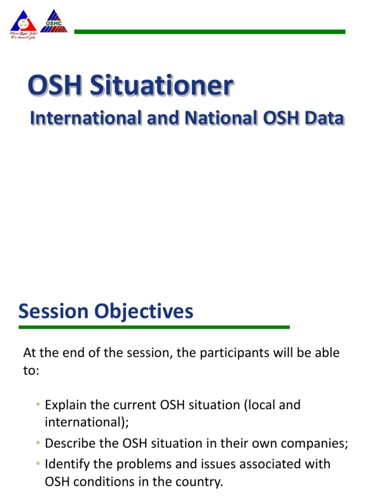 Current OSH Situation and Data Overview | PDF | Occupational Safety And ...