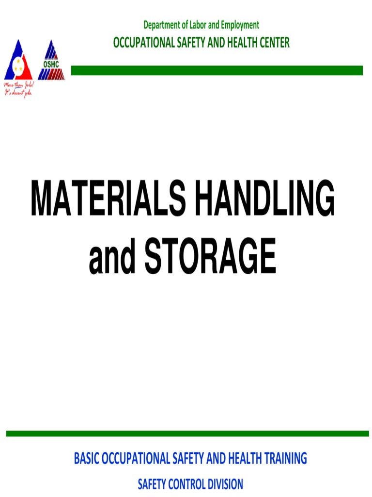 Material Handling and Storage Safety Guide | PDF | Crane (Machine ...
