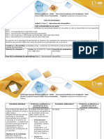 Guía de Actividades y Rúbrica de Evaluación - Fase 2 Aproximación Etnográfica