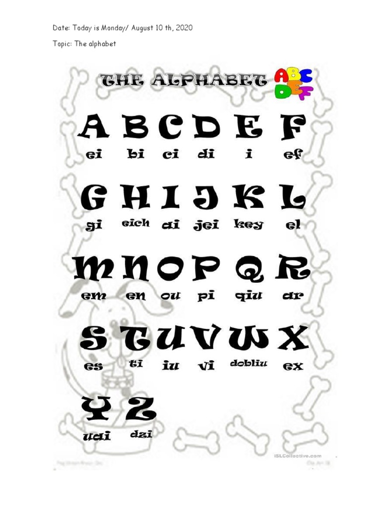 Alphabet PDF PDF Social Science