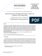 Optimization Design Modeling and Dynamic Analysis For Composite Wind Turbine Blade