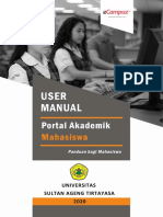 Panduan Penggunaan Portal Akademik Mahasiswa