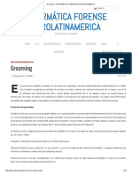 Grooming - INFORMÁTICA FORENSE EUROLATINAMERICA