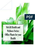 Mcgill Health and Wellness Series: Office Plants For Your Health