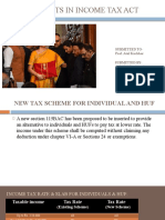 Amendments in Income Tax Act: Submitted To-Prof. Atul Kochhar