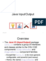 Java Input/Output: 6 May 2019 Osu Cse 1