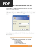 TP-8901G wireless routed setup