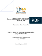 Fase 1 - Álbum de Memorias Familiares Sobre Juegos Tradicionale