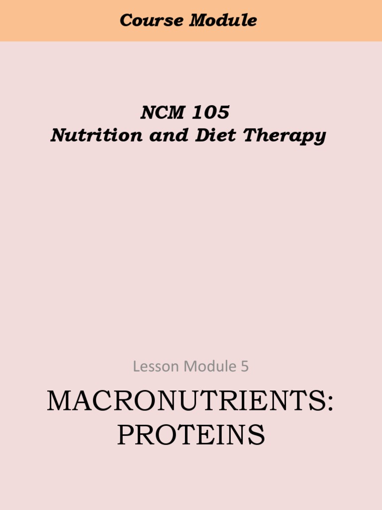 Nutrition Nursing Proteins PDF Proteins Digestion