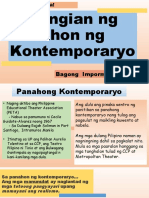 Katangian NG Panahong Kontemporaryo