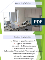 Section 1 Organisation Gestion Laboratoires