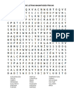 Sopa de Letras Magnitudes Físicas