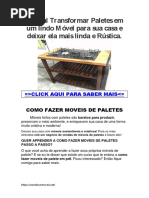 Como Fazer Moveis de Paletes Passo a Passo