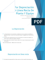 Ajuste Por Depreciación en Línea Recta de Planta