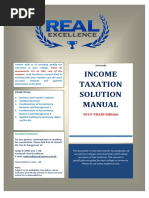 Income Taxation Solution Manual: 2019 TRAIN Edition