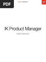 IK Product Manager User Manual