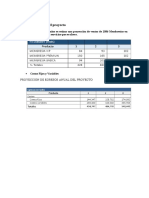 Proyección de Egresos Anual Del Proyecto