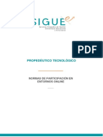 Normas de Participación en Entornos Online PDF
