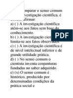 Avaliação Mensal de Filosofia 3 Colegial