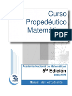 Curso Propedéutico Matemáticas 2020 Estudiante