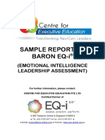 Sample Report of Baron Eq-I: (Emotional Intelligence Leadership Assessment)