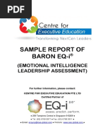 Sample Report of Baron Eq-I: (Emotional Intelligence Leadership Assessment)