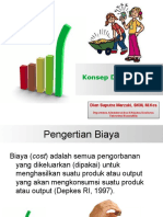 Konsep Dasar Biaya