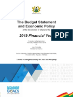 2019 Budget Statement and Economic Policy