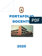 PORTAFOLIO DOCENTE 2020 - 1